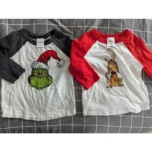 Hanna Andersson Grinch Christmas Raglan Tops